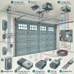 how to wire garage door sensors